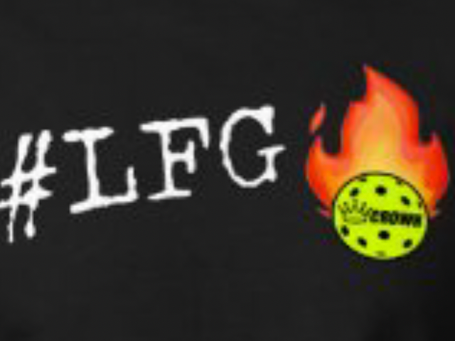 CROWN PICKLEBALL - Men's #LFG Shirt (Black/White)