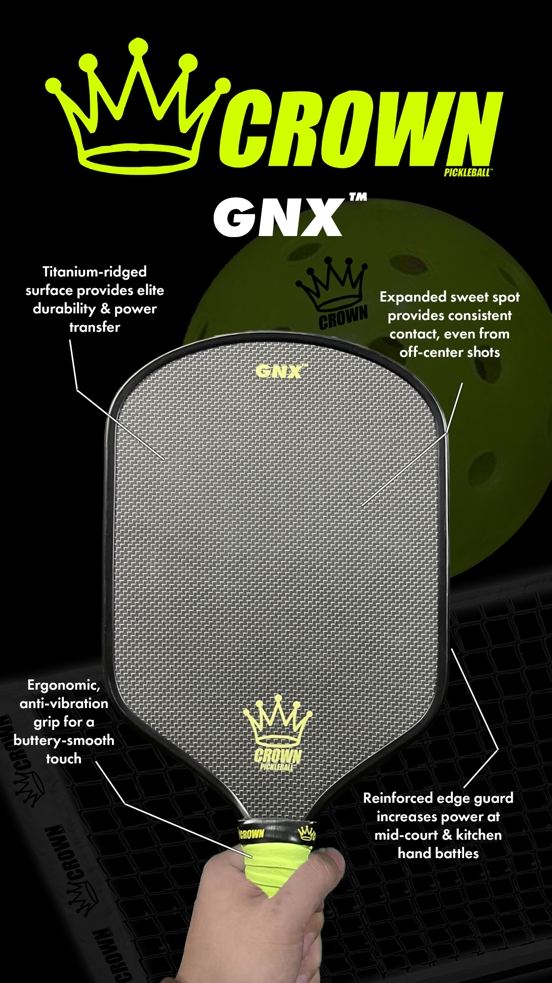 CROWN PICKLEBALL - GNX™ Pickleball Paddle