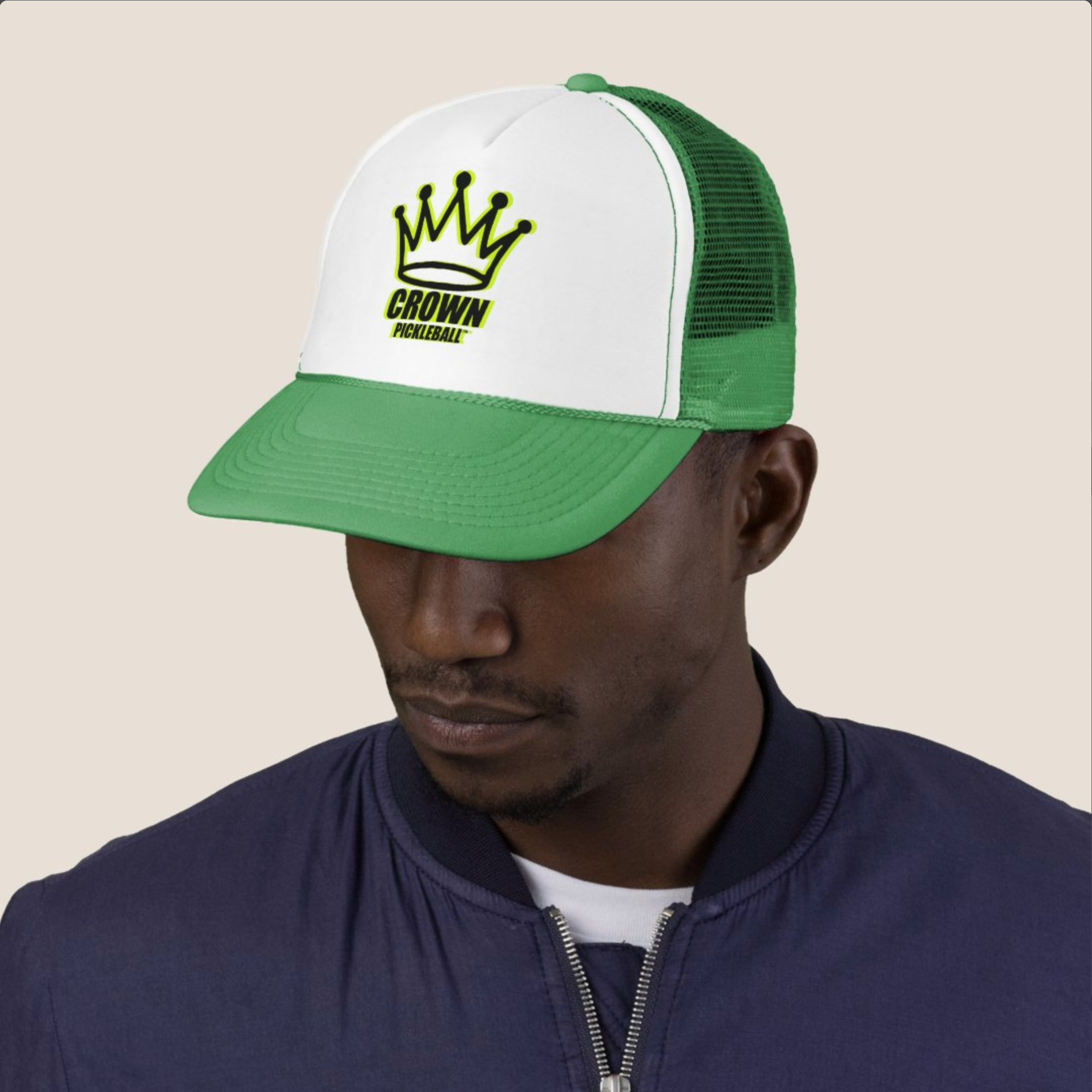 CROWN PICKLEBALL - Logo Hat (Green/White) – Crown Pickleball