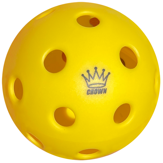 CROWN PICKLEBALL - High-Performance INDOOR Pickleballs (3-PACK LEMON)
