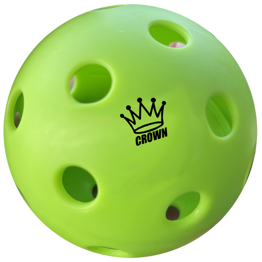 CROWN PICKLEBALL - High-Performance INDOOR Pickleballs (3-PACK APPLE)