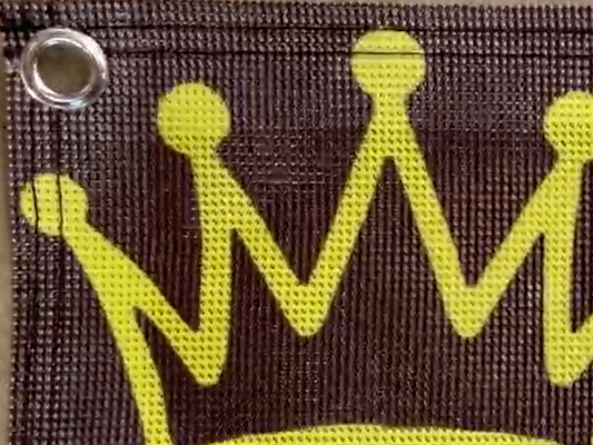 CROWN PICKLEBALL - Net Banner 18" x 6" (Black/Lime)
