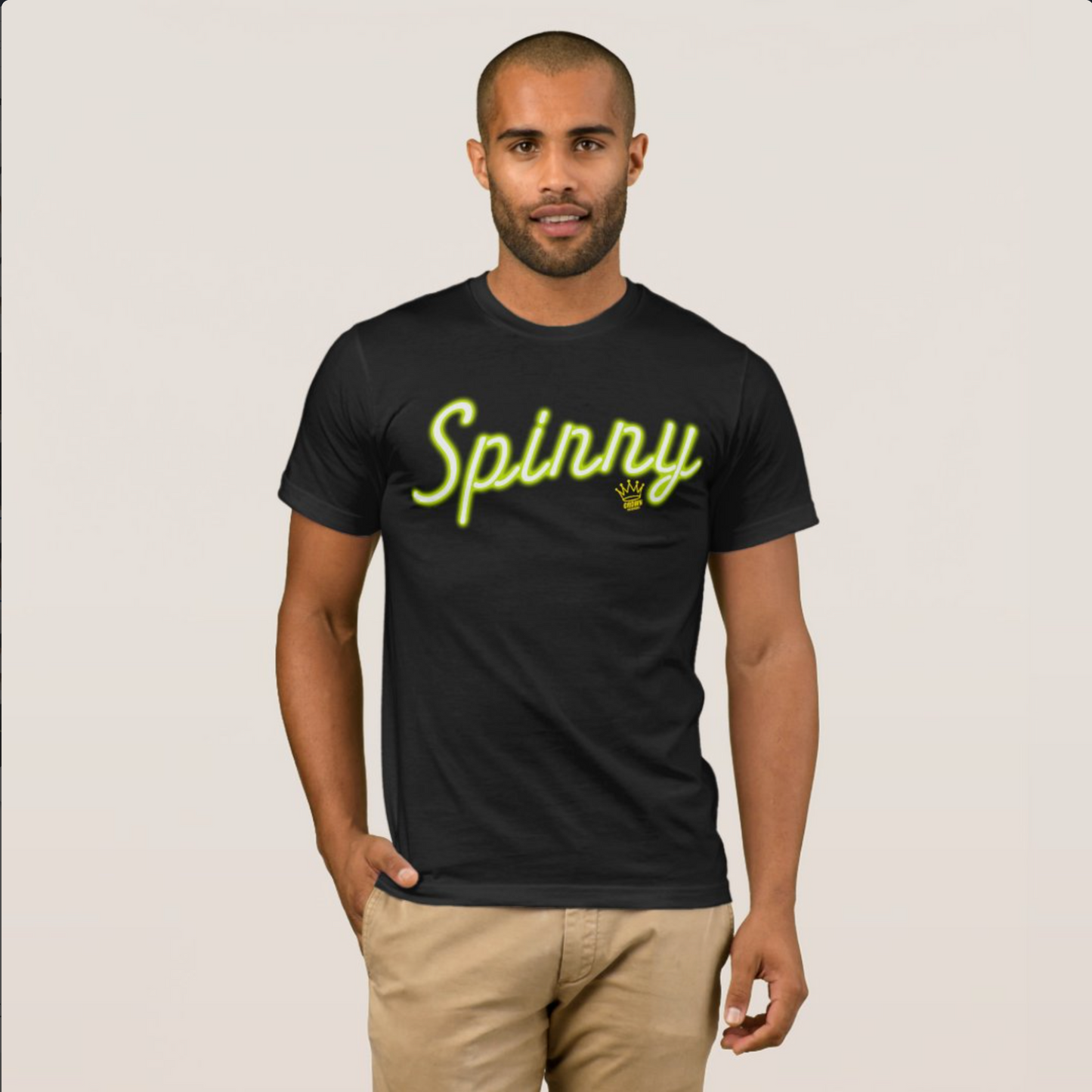 CROWN PICKLEBALL - Men's Spinny Shirt (Black/Lime)
