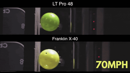 Comparing Life Time and Franklin Pickleballs in Slow Motion