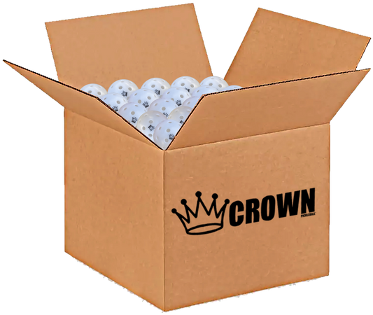 CROWN PICKLEBALL - High-Performance OUTDOOR Pickleballs (100-PACK COCONUT)