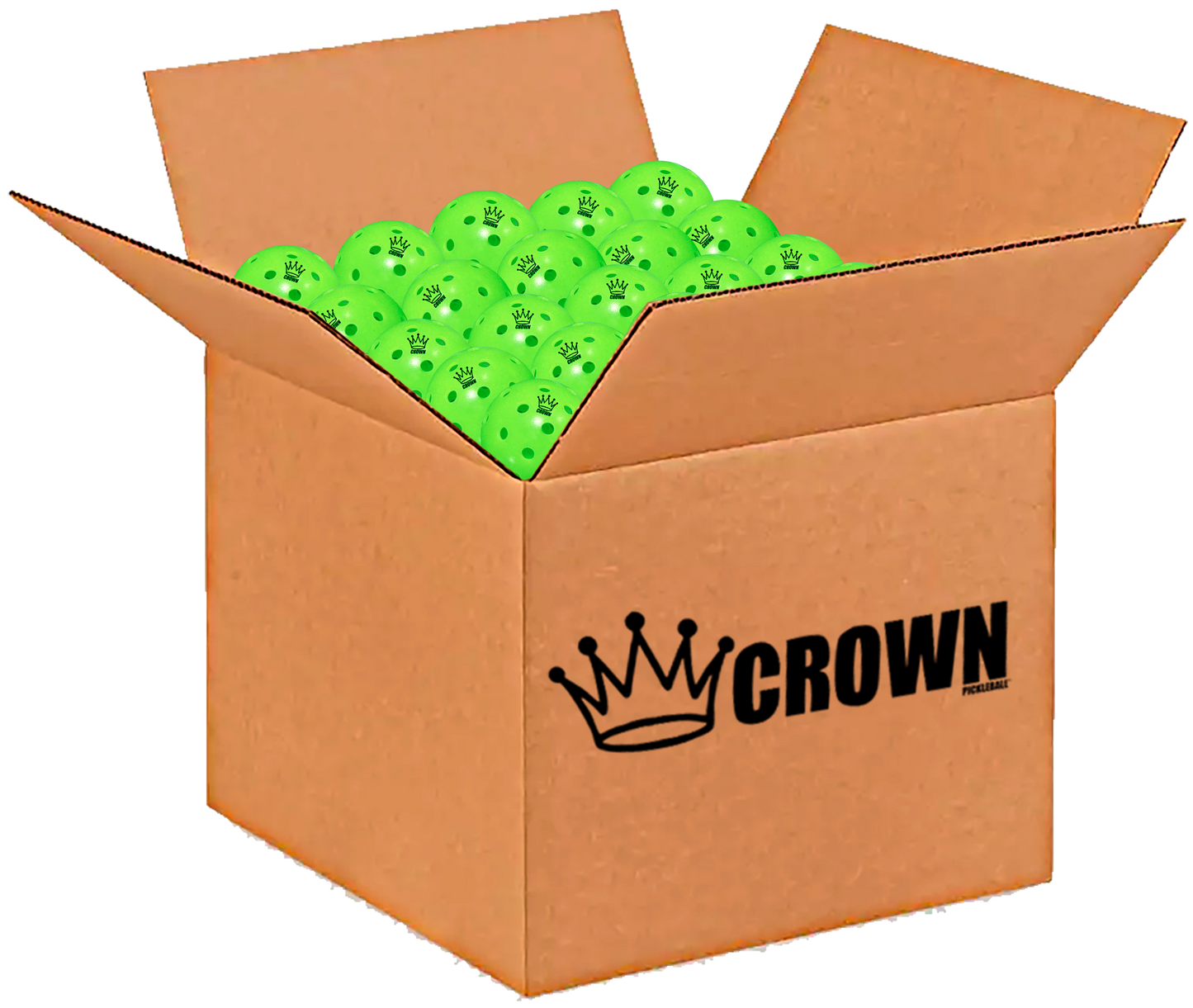 CROWN PICKLEBALL - High-Performance OUTDOOR Pickleballs (100-PACK COLD)