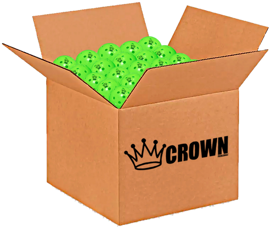 CROWN PICKLEBALL - High-Performance OUTDOOR Pickleballs (100-PACK COLD)