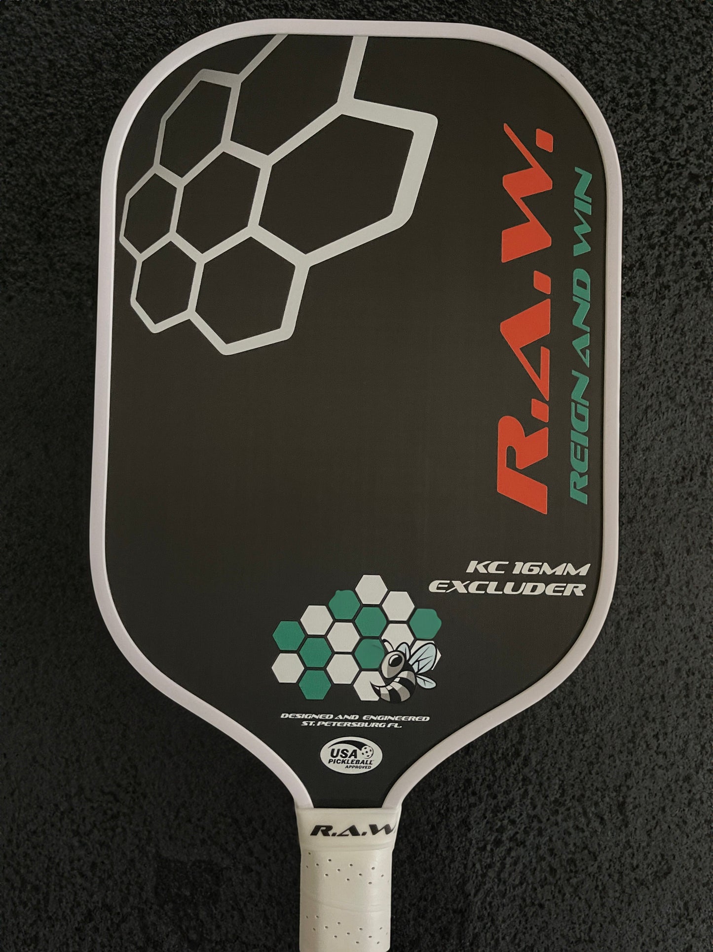 R.A.W. EXCLUDER Pickleball Paddle x CROWN PICKLEBALL