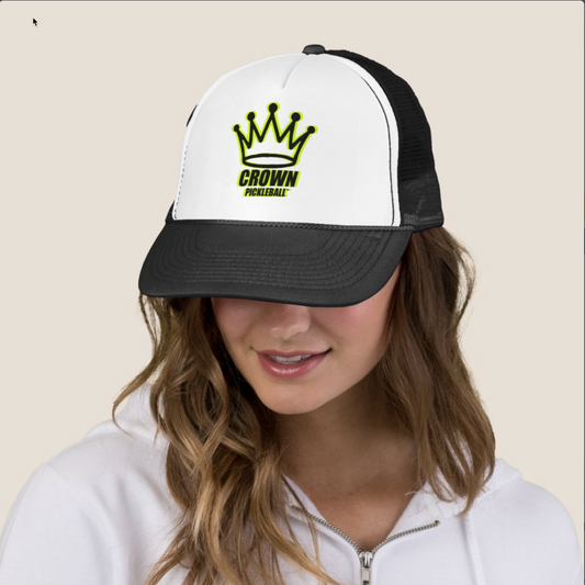 CROWN PICKLEBALL - Logo Hat (Black/White)