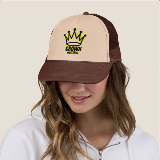 CROWN PICKLEBALL - Logo Hat (Latte/Brown)
