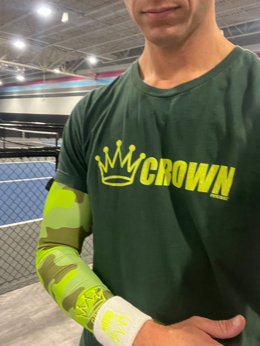 CROWN PICKLEBALL - SLEEVE - RAIN FOREST CAMO (Green)