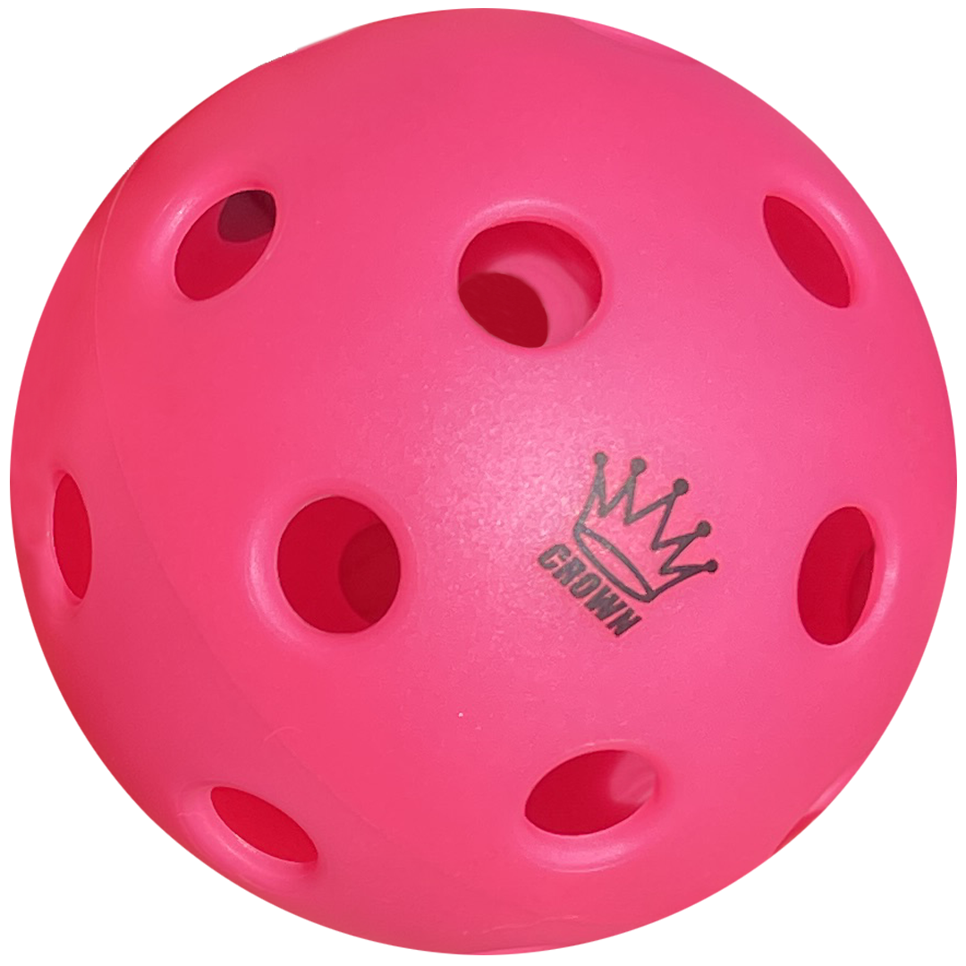 CROWN PICKLEBALL - High-Performance INDOOR Pickleballs (100-PACK DRAGONFRUIT)