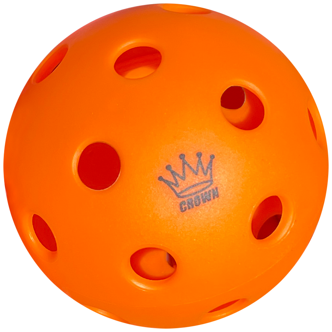 CROWN PICKLEBALL - High-Performance INDOOR Pickleballs (100-PACK TANGERINE)