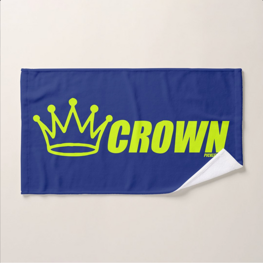 CROWN PICKLEBALL - Exercise Towel - Logo (Navy/Lime)