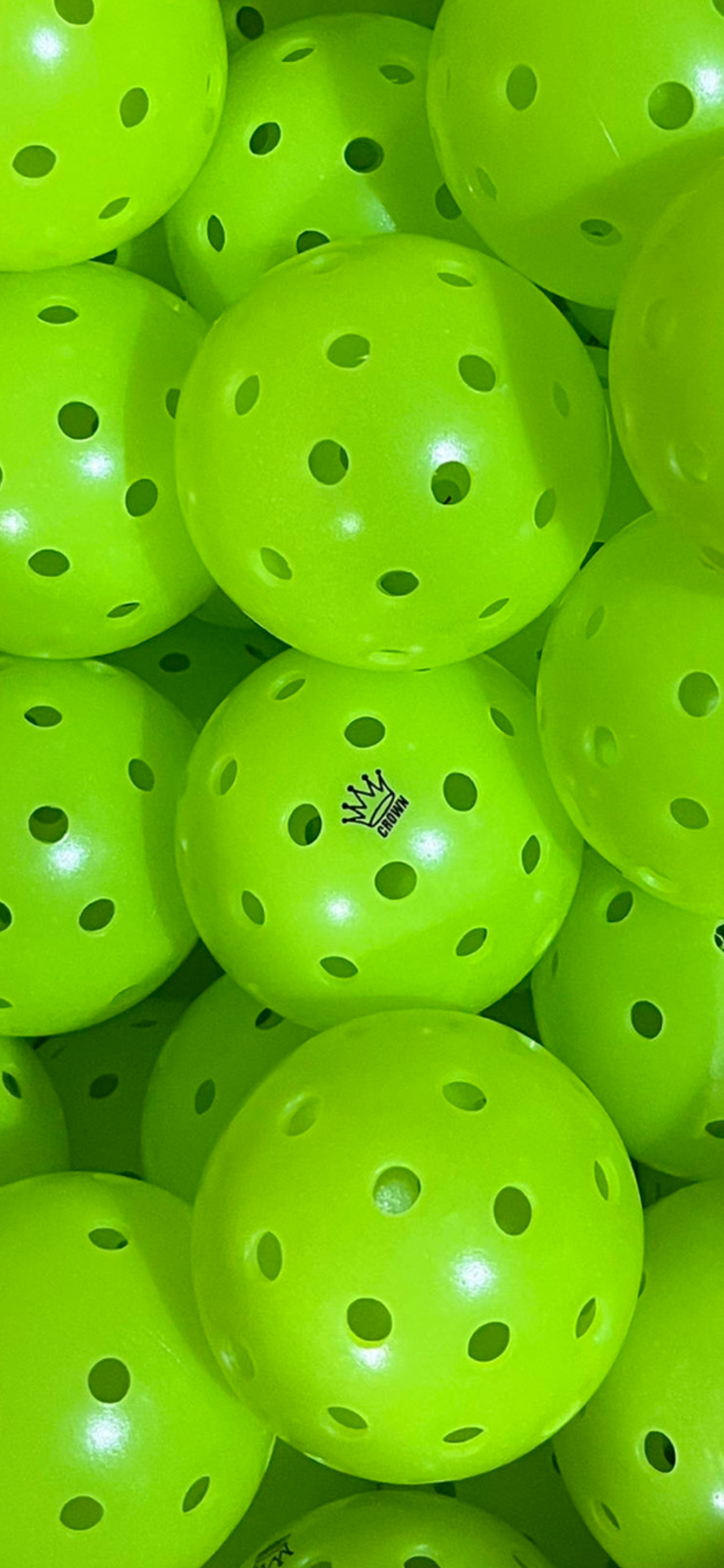 CROWN PICKLEBALL - High-Performance OUTDOOR Pickleballs - CLUB RATE (100-PACK LIME)