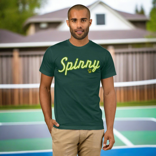 CROWN PICKLEBALL - Men's Spinny Shirt (Green/Lime)