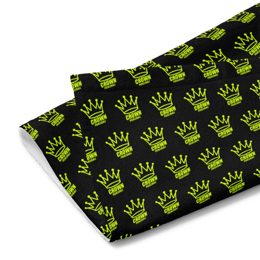 CROWN PICKLEBALL - Corona Pattern Hand towel (BLACK)
