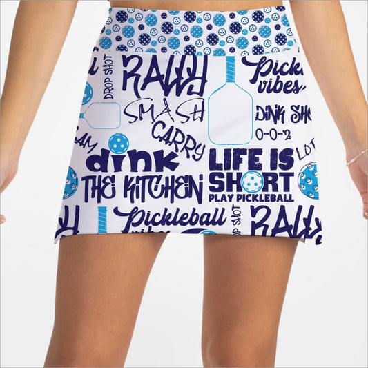 PICKLEBALL SLAM BLUE SKORT x CROWN PICKLEBALL