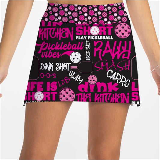 PICKLEBALL SLAM PINK SKORT x CROWN PICKLEBALL